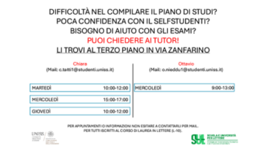 Locandina Tutorato L-10 2026