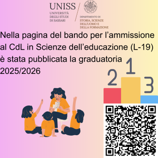 Avviso uscita graduatoria 2025/2026 per L-19