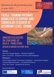 Locandina seminario presentazione TASCLE (23/5/2024)
