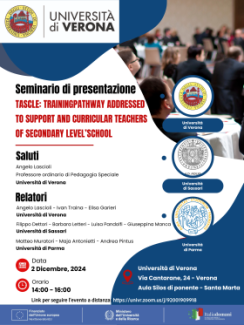 Seminario presentazione TASCLE UniVR