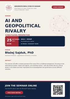 Seminario 25/9/2026 AI AI and geopolitical rivalry